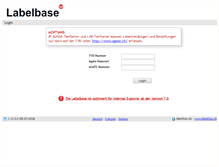Tablet Screenshot of labelbase.ch